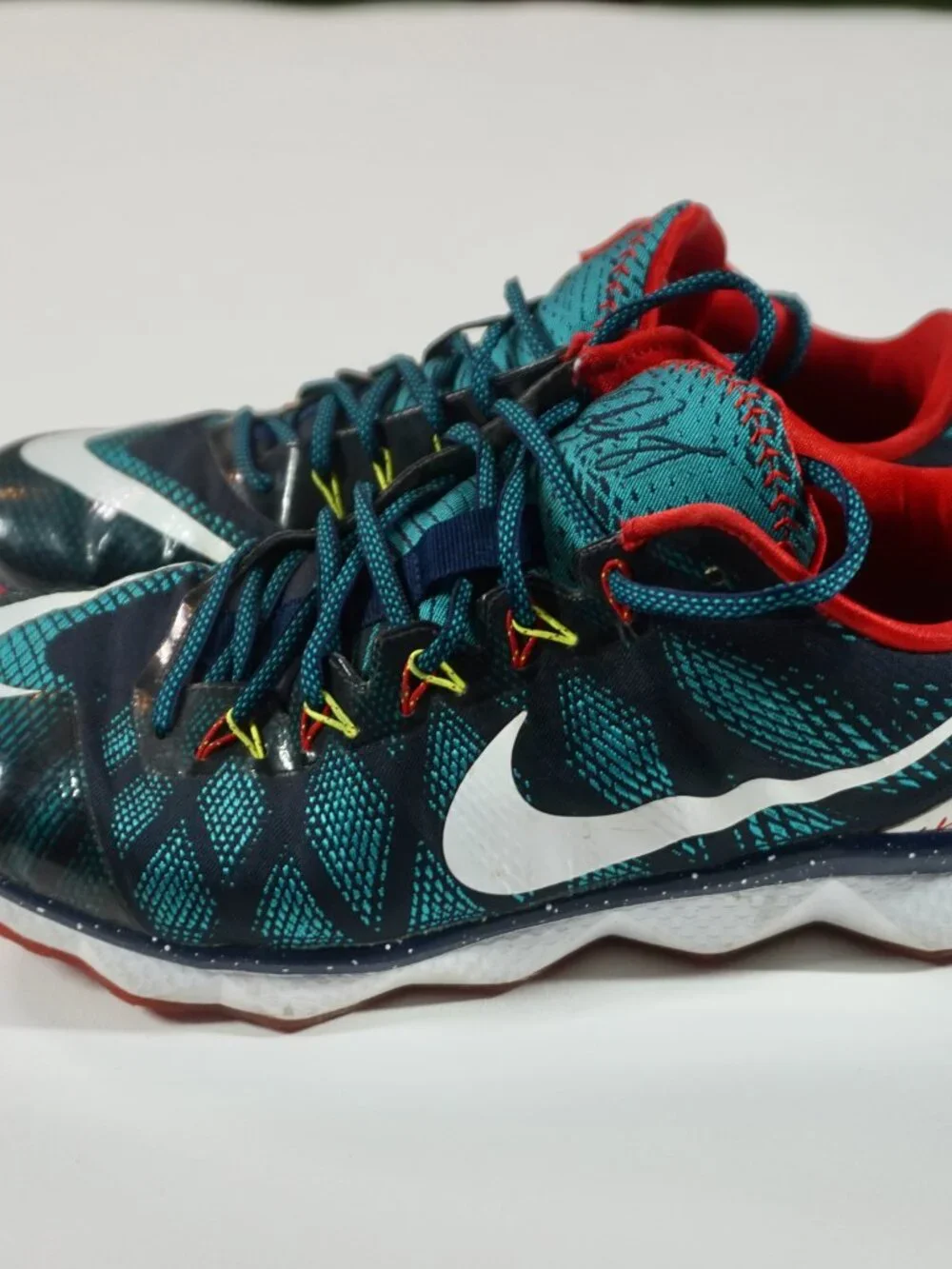 2015 NIKE CJ3 Flyweave Midnight Navy Calvin Johnson Men's Sz 11.5 DETROIT